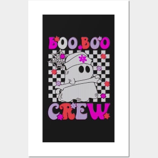 cute boo boo crew ghost paramedic emt ems nurse pumpkin halloween Posters and Art